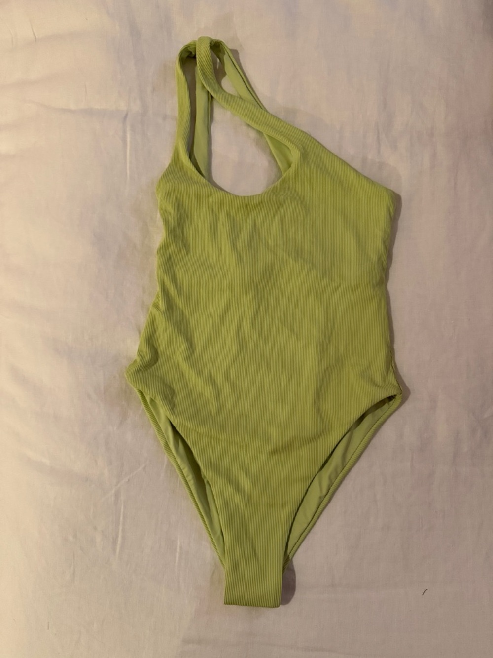 L*Space Green One-Piece Swimsuit ASYMMETRICAL SIZE 4